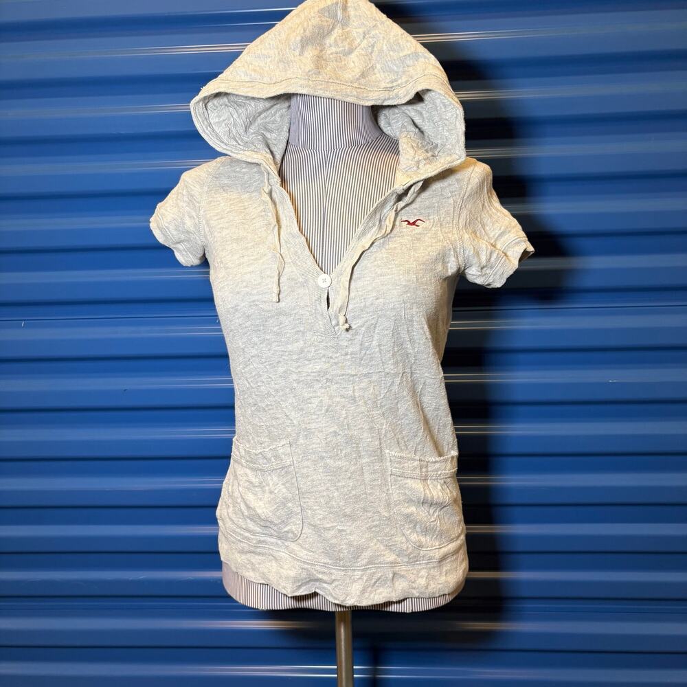 Vintage GRAIL Y2K Hollister Hooded Sweater Shirt Camp Rock Vibes Size M